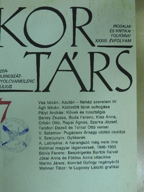Alföldy Jenő - Kortárs 1989. július-december (fél évfolyam) [antikvár]