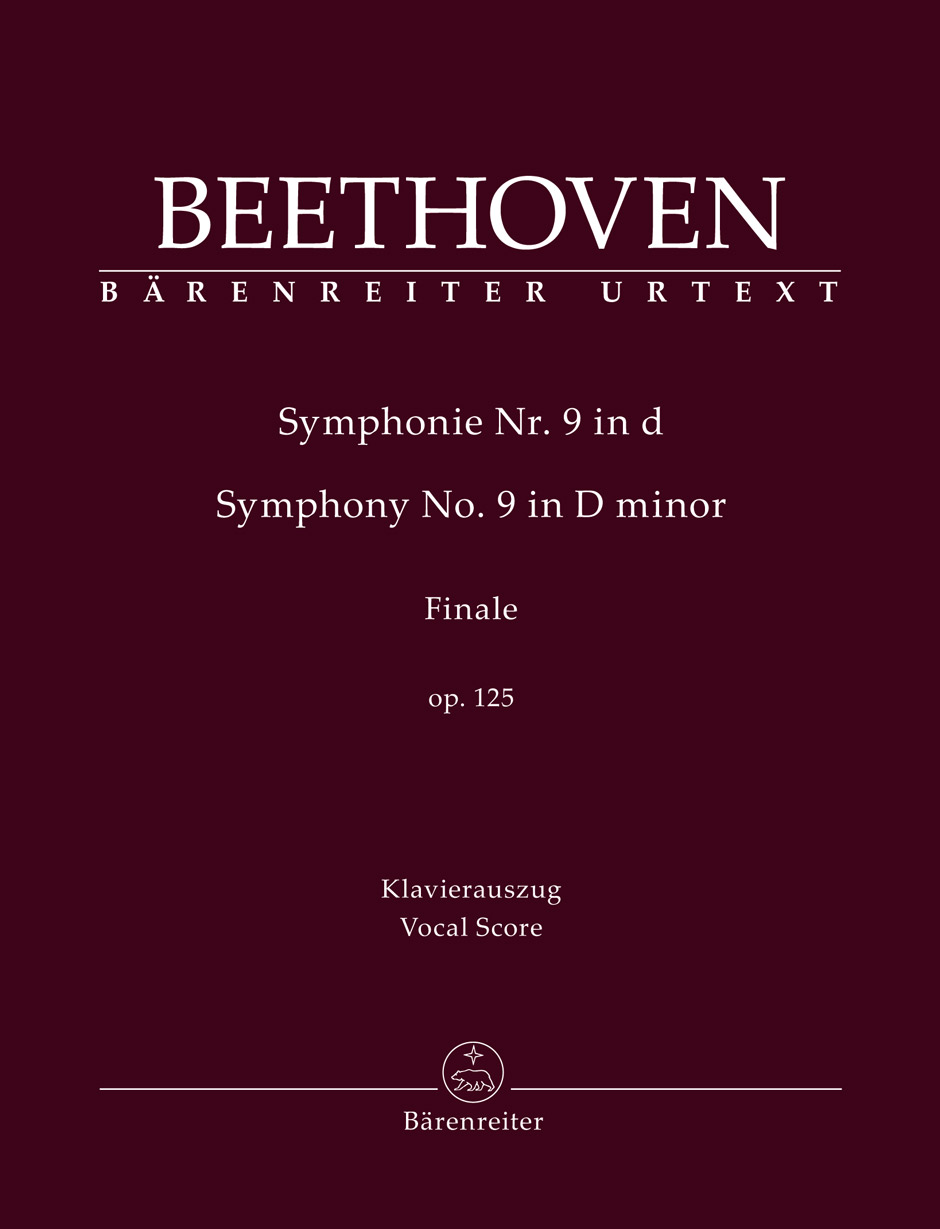 BEETHOVEN - SYMPHONIE NR.9 IN d FINALS OP.125, KLAVIERAUSZUG