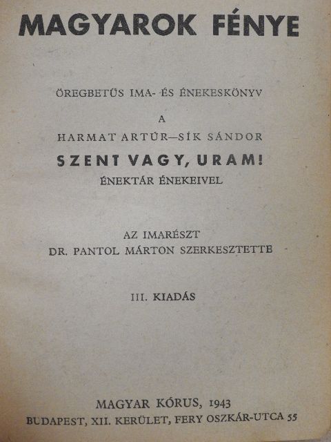 Dr. Joannes Drahos - Magyarok fénye [antikvár]