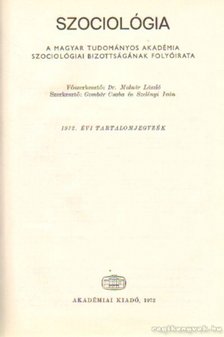 Több szerkesztő - Szociológia  1972. (teljes) [antikvár]