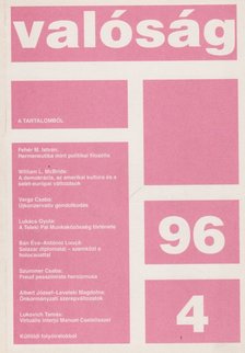 TŐKÉCZKI LÁSZLÓ - Valóság 1996/4 [antikvár]