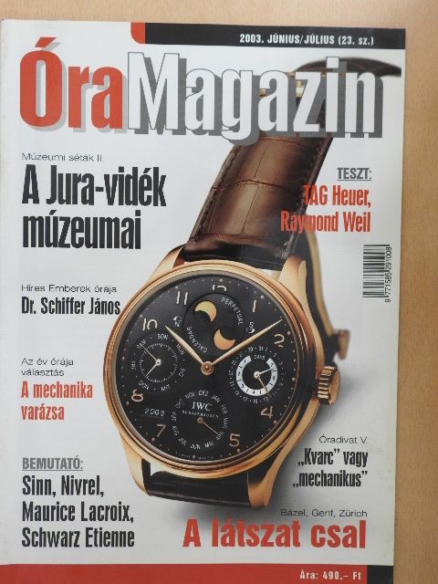 Kovalik András - Óra Magazin 2003. június/július [antikvár]