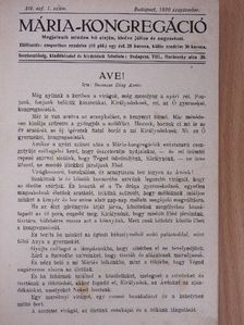 Dr. Krüger Aladár - Mária-Kongregáció 1920/21. (nem teljes évfolyam) [antikvár]