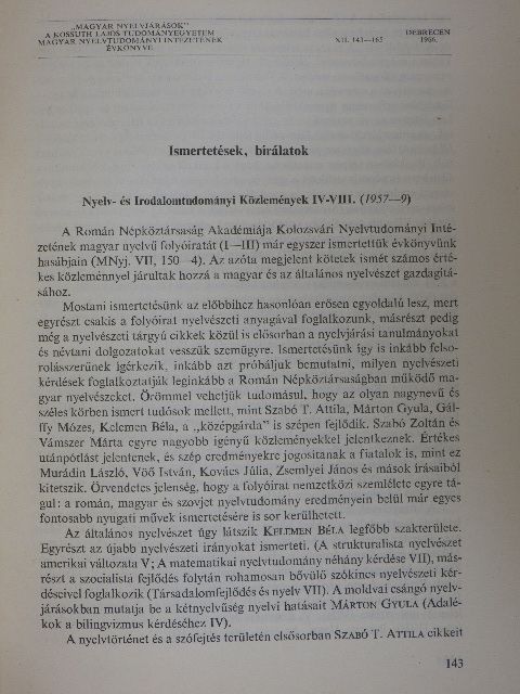 A. Kövesi Magda - Ismertetések, bírálatok [antikvár]