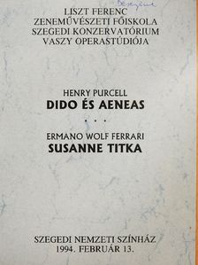 Ermano Wolf Ferrari - Dido és Aeneas/Susanne titkai [antikvár]