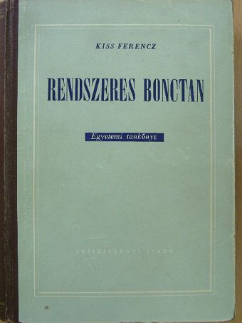 Rendszeres bonctan I-II. [antikvár]