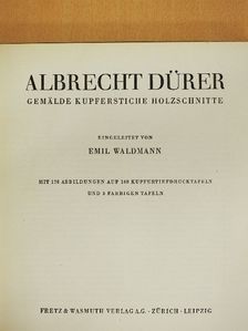 Emil Waldmann - Albrecht Dürer [antikvár]
