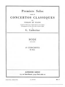 RODE - 1er CONCERTO VIOLON ET PIANO