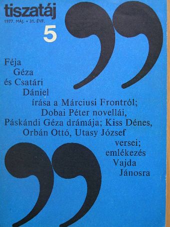 A. Nagy László - Tiszatáj 1977. május [antikvár]