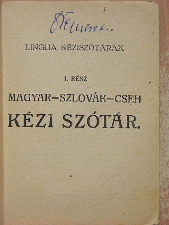 Magyar-szlovák-cseh és szlovák-cseh-magyar kézi szótár I-II. [antikvár]