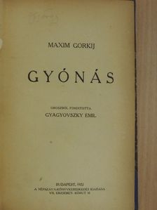 Maxim Gorkij - Gyónás [antikvár]