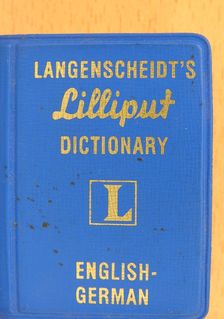 Langenscheidt's Lilliput Dictionary English-German (minikönyv) [antikvár]