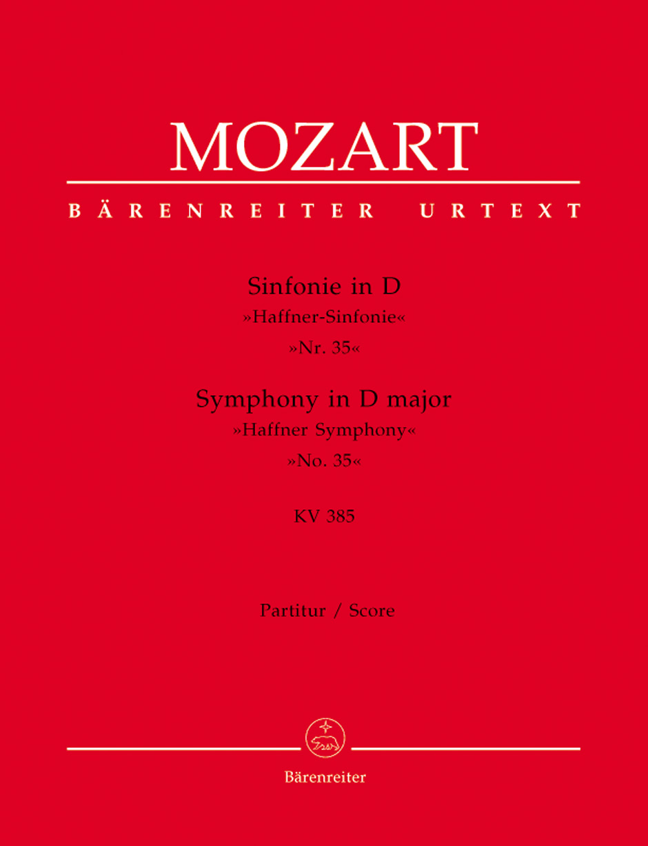 MOZART, W,A, - SINFONIE IN D "HAFFNER-SINFONIE" NR. 35, KV 385, PARTITUR