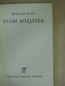 Molnár Kata - Nyári közjáték [antikvár]