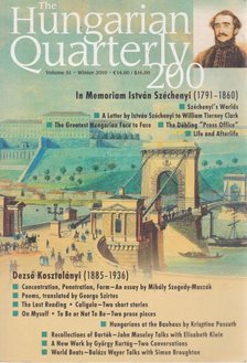 Zachár Zsófia - The Hungarian Quarterly Volume 51. Winter 2010 [antikvár]
