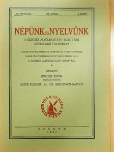 Erdődi József - Népünk és nyelvünk 1937. április [antikvár]