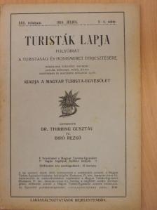 Barcza Imre - Turisták lapja 1918. július  [antikvár]