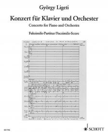 Ligeti György - KONZERT FÜR KLAVIER UND ORCHESTER (1985-1988) FAKSIMILE-PARTITUR