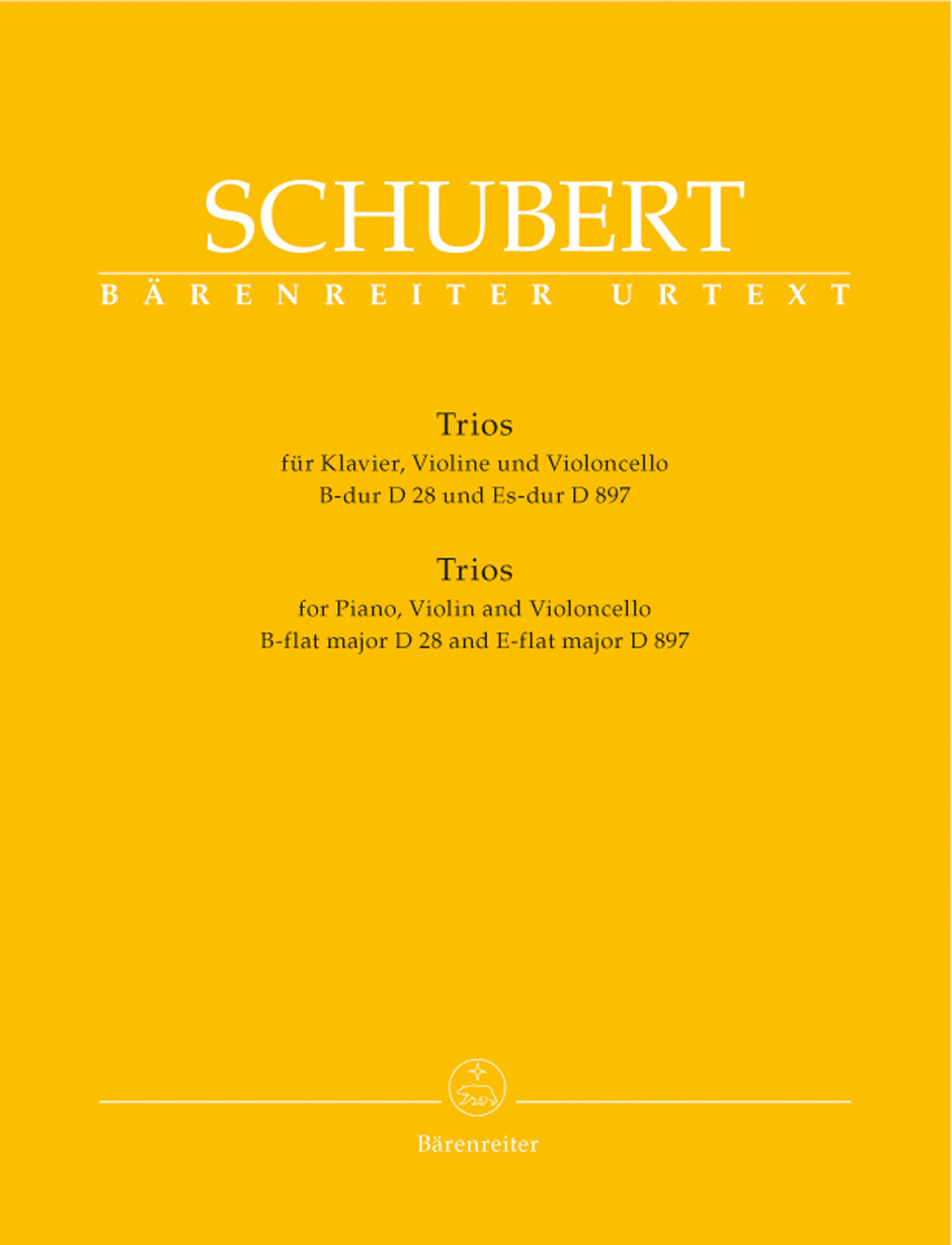 SCHUBERT - TRIOS FÜR KLAVIER, VIOLINE UND VIOLONCELLO B-DUR D 28 UND ES-DUR D 897