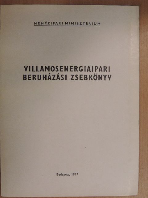 Villamosenergiaipari beruházási zsebkönyv [antikvár]