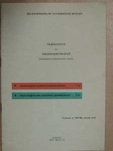 Tájékoztató az idegenvezetőképző tanfolyamra jelentkezők részére [antikvár]
