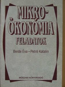 Berde Éva - Mikroökonómia feladatok [antikvár]