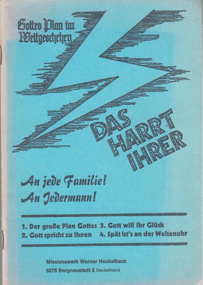 Das harrt Ihrer! [antikvár]