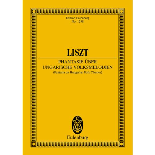 LISZT - PHANTASIE ÜBER UNGARISCHE VOLKSMELODIEN TASCHENPARTITUR
