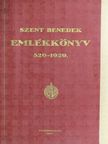 D. Mázy Engelbert - Szent Benedek emlékkönyv 1929. [antikvár]