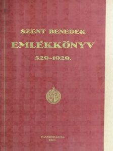D. Mázy Engelbert - Szent Benedek emlékkönyv 1929. [antikvár]