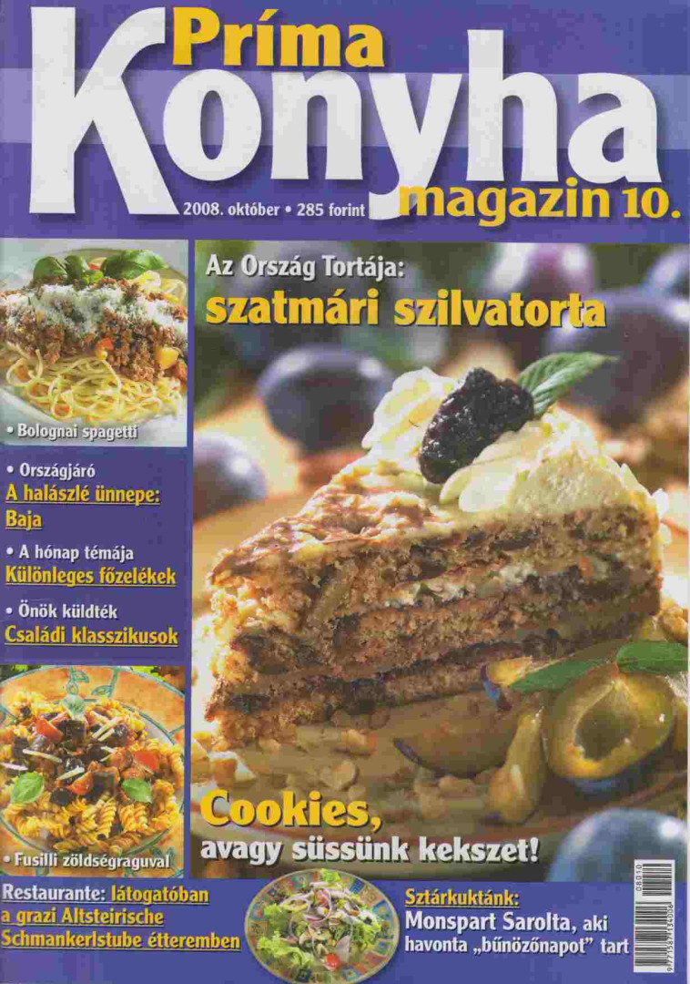Hargitai György - Príma Konyha magazin 2008. október [antikvár]