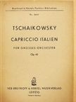 Pjotr Iljics Csajkovszkij - Capriccio Italien [antikvár]