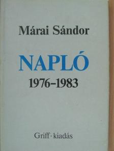 Márai Sándor - Napló 1976-1983 [antikvár]