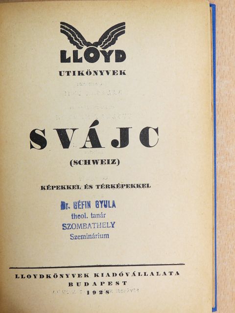 Svájc [antikvár]