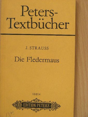 Carl Haffner - Die Fledermaus [antikvár]