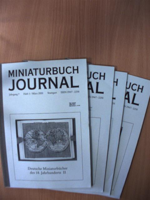 Dr. Reinhold Janus - Miniaturbuch Journal 2000/1-4. [antikvár]
