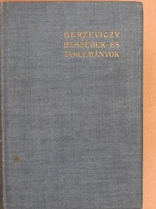 Berzeviczy Albert - Beszédek és tanulmányok I. (töredék) [antikvár]