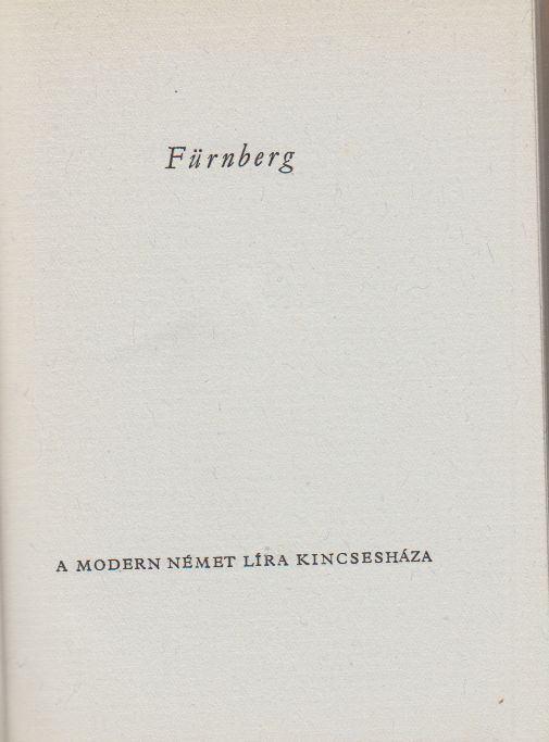 FÜRNBERG, LOUIS - Louis Fürnberg [antikvár]