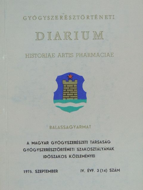 Hegedűs Lajos - Gyógyszerésztörténeti diarium 1975. szeptember [antikvár]