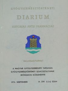 Hegedűs Lajos - Gyógyszerésztörténeti diarium 1975. szeptember [antikvár]