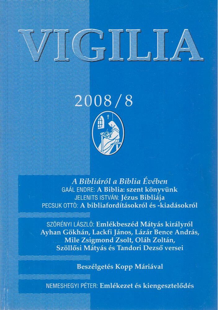 Lukács László - Vigilia 2008/8. [antikvár]