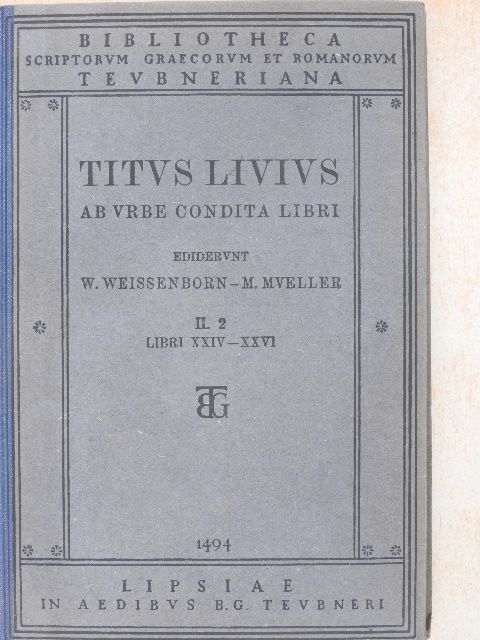 Titi Livii - Ab urbe condita libri II. (töredék) [antikvár]