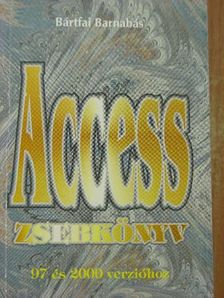 Bártfai Barnabás - Access zsebkönyv [antikvár]