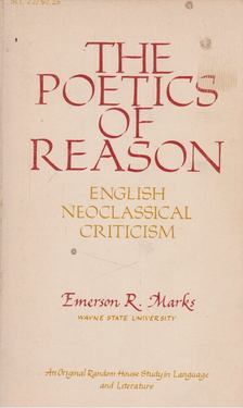 Emerson R. Marks - The poetics of reason [antikvár]