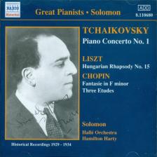 Tchaikovsky - PIANO CONCERT NO.1 CD SOLOMON