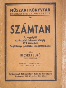 Bicskei Jenő - Számtan [antikvár]