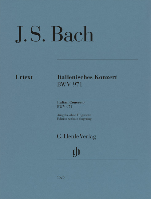 J. S. Bach - ITALIENISCHES KONZERT - BWV 971 - OHNE FINGERSATZ