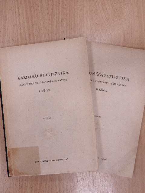 Dr. Benedeczki Jánosné - Gazdaságstatisztika I-II. [antikvár]
