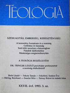 Boda László - Teológia 1993. augusztus [antikvár]