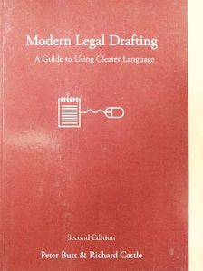 Peter Butt - Modern Legal Drafting [antikvár]